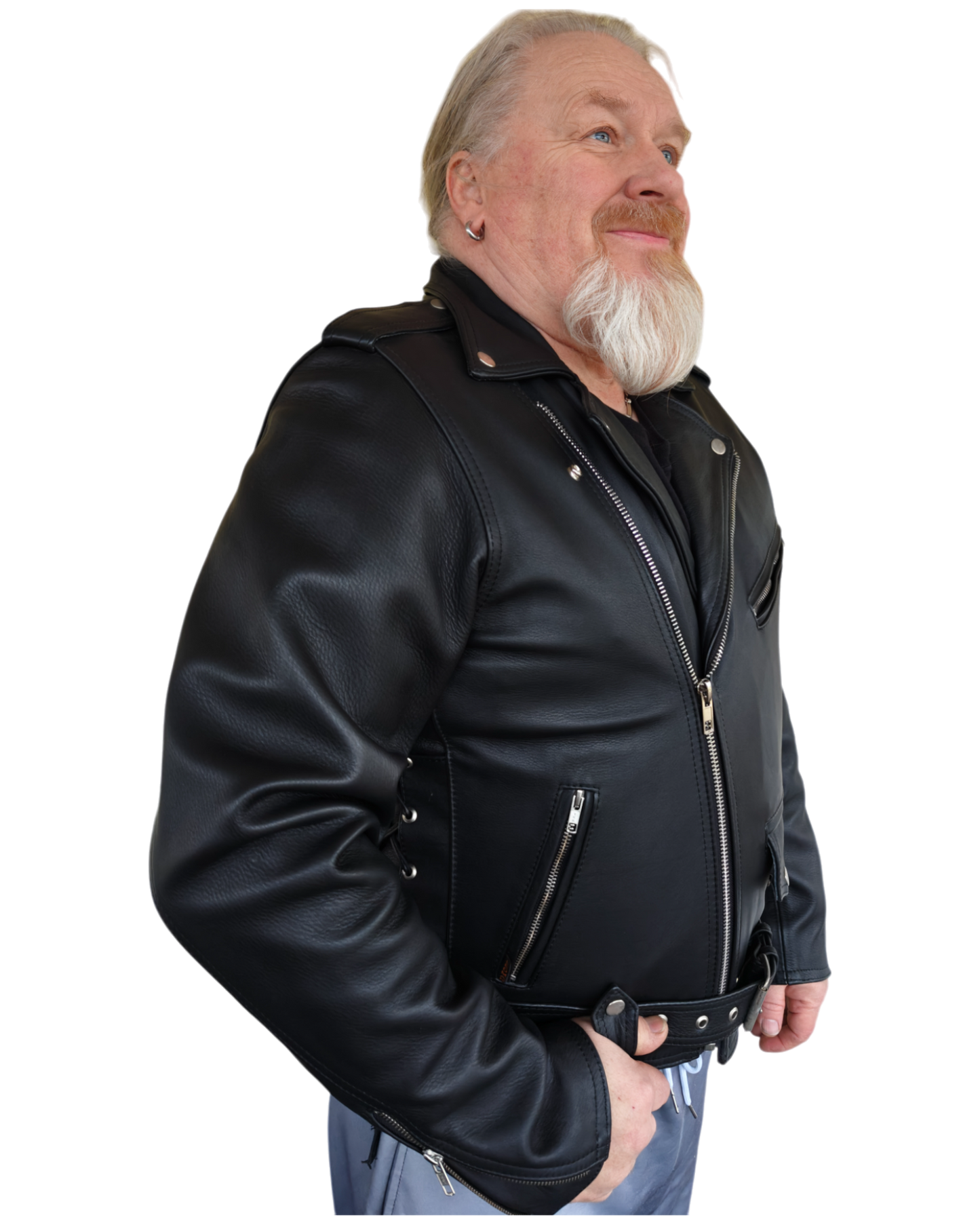 Ledmar MOTORCYCLE JACKET k02 – Perinteinen Nahkarotsi