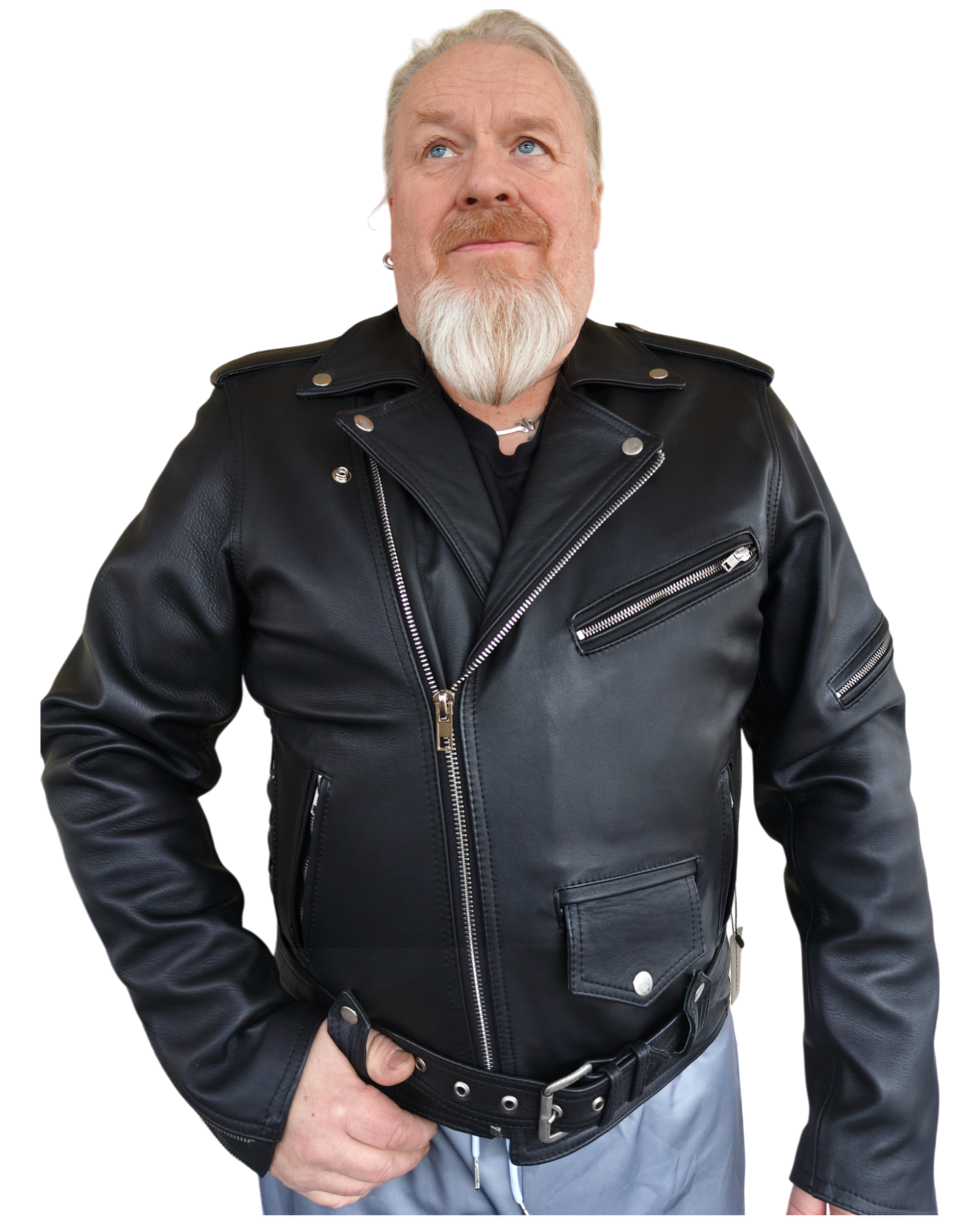 Ledmar MOTORCYCLE JACKET k02 – Perinteinen Nahkarotsi