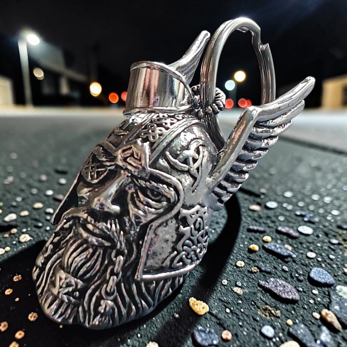 Nahkajaakko GREMLIN BELL  viikinkikallo