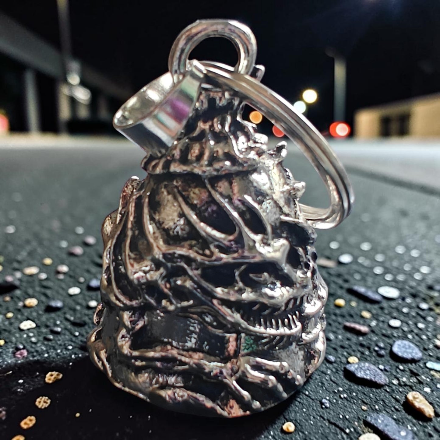 Nahkajaakko GREMLIN BELL  viikinkikallo